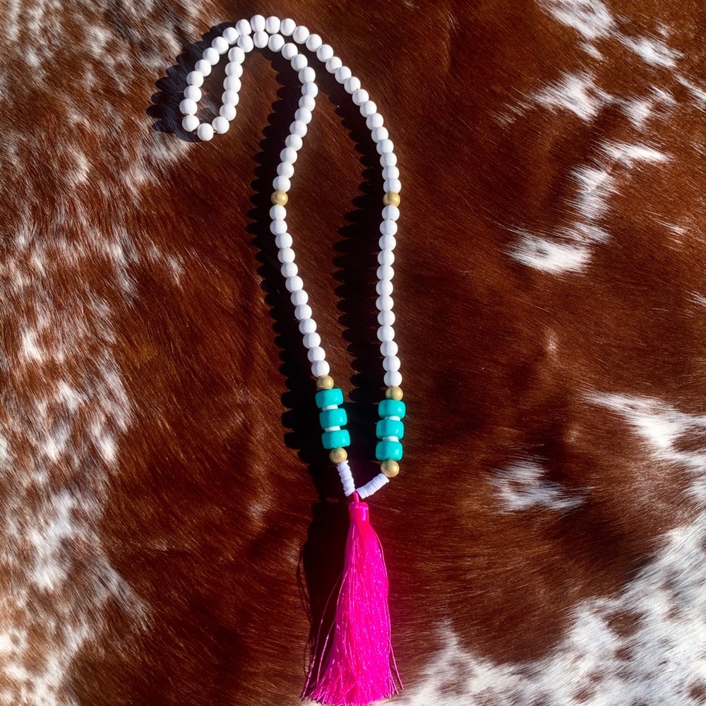Handmade Tassel Necklace - Picture 4 of 6